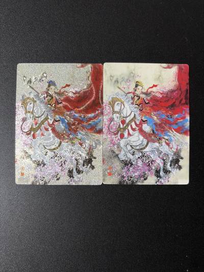 NO.29 好又多金牌大场，每周一站式配齐，方便凑单！（卖家送拍0抽成！周6晚9点截拍！） - 墨染水浒 五虎将特卡 仇琼英 董洁莹绘 冷烫粗闪+普卡 2张