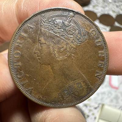 中外钱币 - 极美品！香港一仙，1879年，不要错过