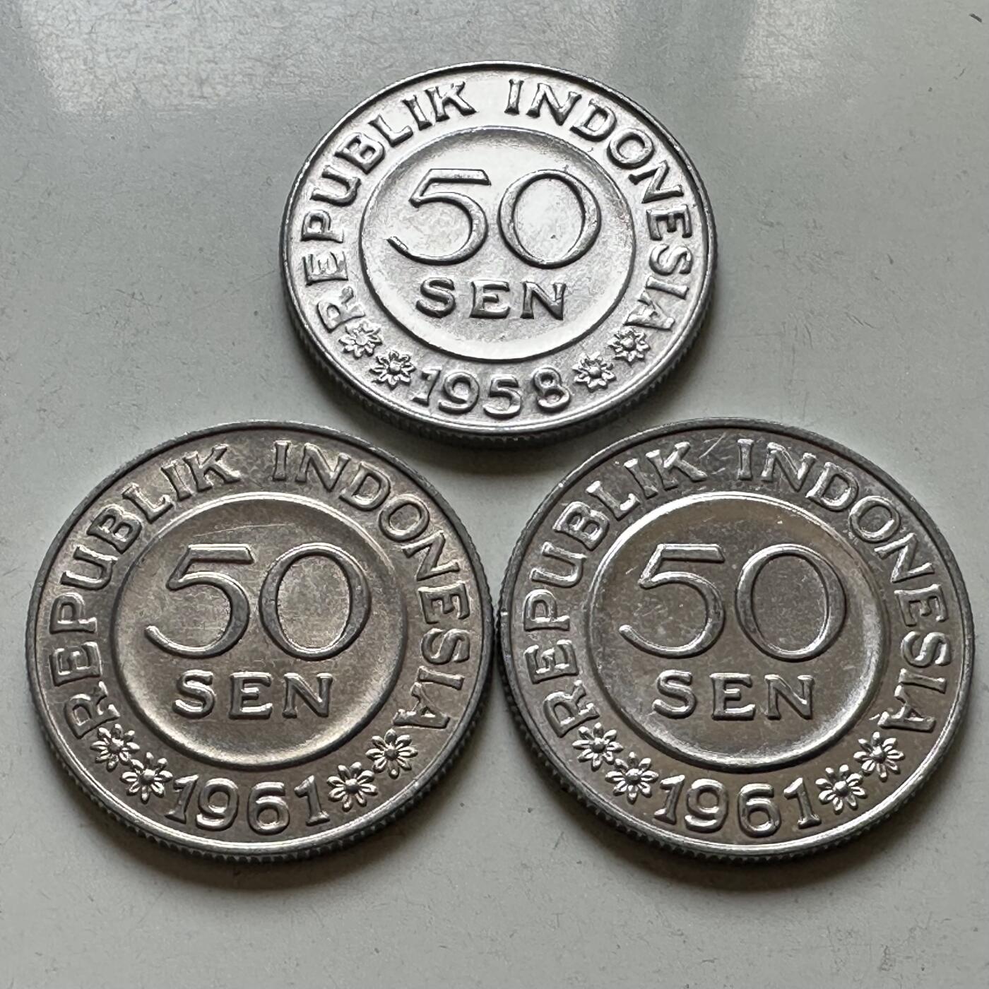 🌹外币初藏🌹🐯2026年第37场   每周二四六晚8️⃣点 接代拍 印尼50仙铝币3枚