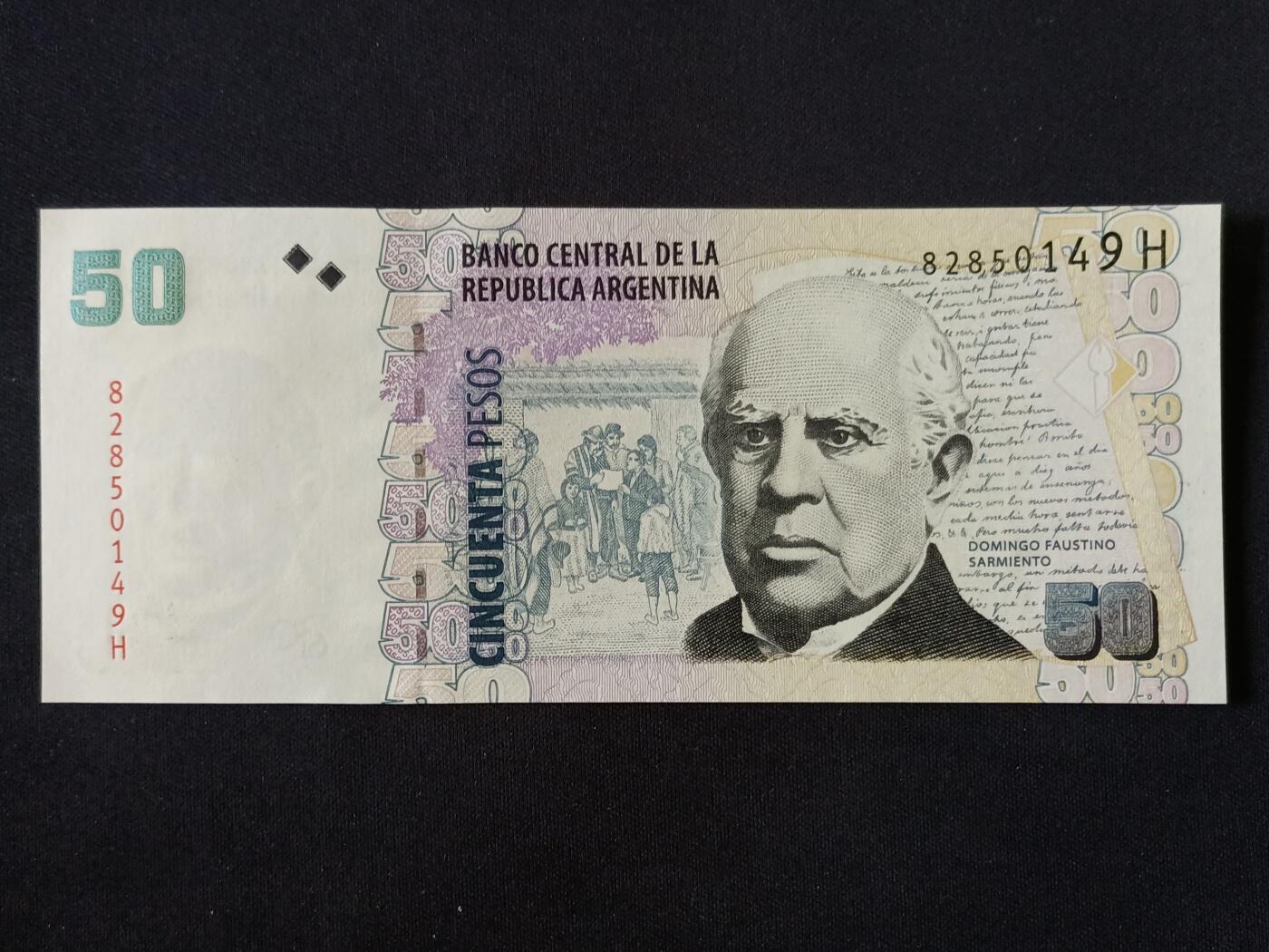 【游宝拍卖】丙午马年第18期 阿根廷-50比索【全新UNC】