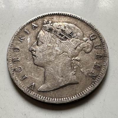 🌹外币初藏🌹🐯2026年第37场   每周二四六晚8️⃣点 接代拍 -  英属海峡殖民地 1894年 维多利亚 20分 银币 5.43g-23.8mm 80%银