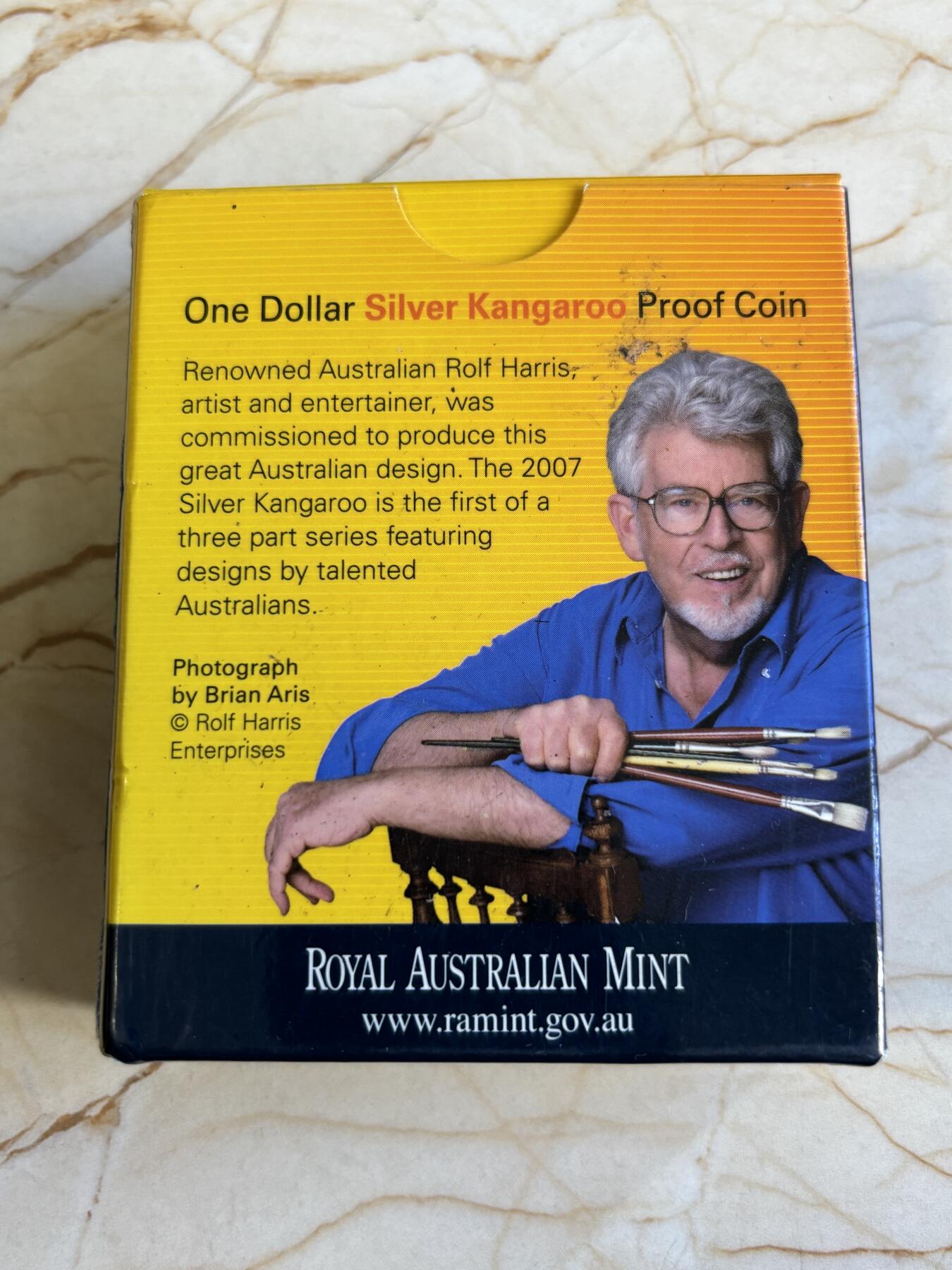 第196期拍卖 澳大利亚2007年澳洲袋鼠系列精制版1盎司纪念银币，999银