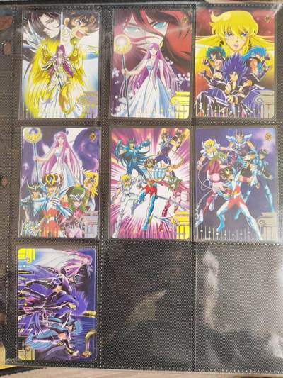 阳大大卡牌拍卖第107期（持续收拍品，周五晚上九点截拍，进群福利早知道） - 圣斗士星矢 7张 彩闪 带卡页卡膜