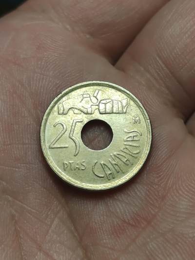 2026年第四十场(总第二百零九场）外国好品散币场(免佣金) - 西班牙🇪🇸1994年25比塞塔(加纳利群岛纪念币)