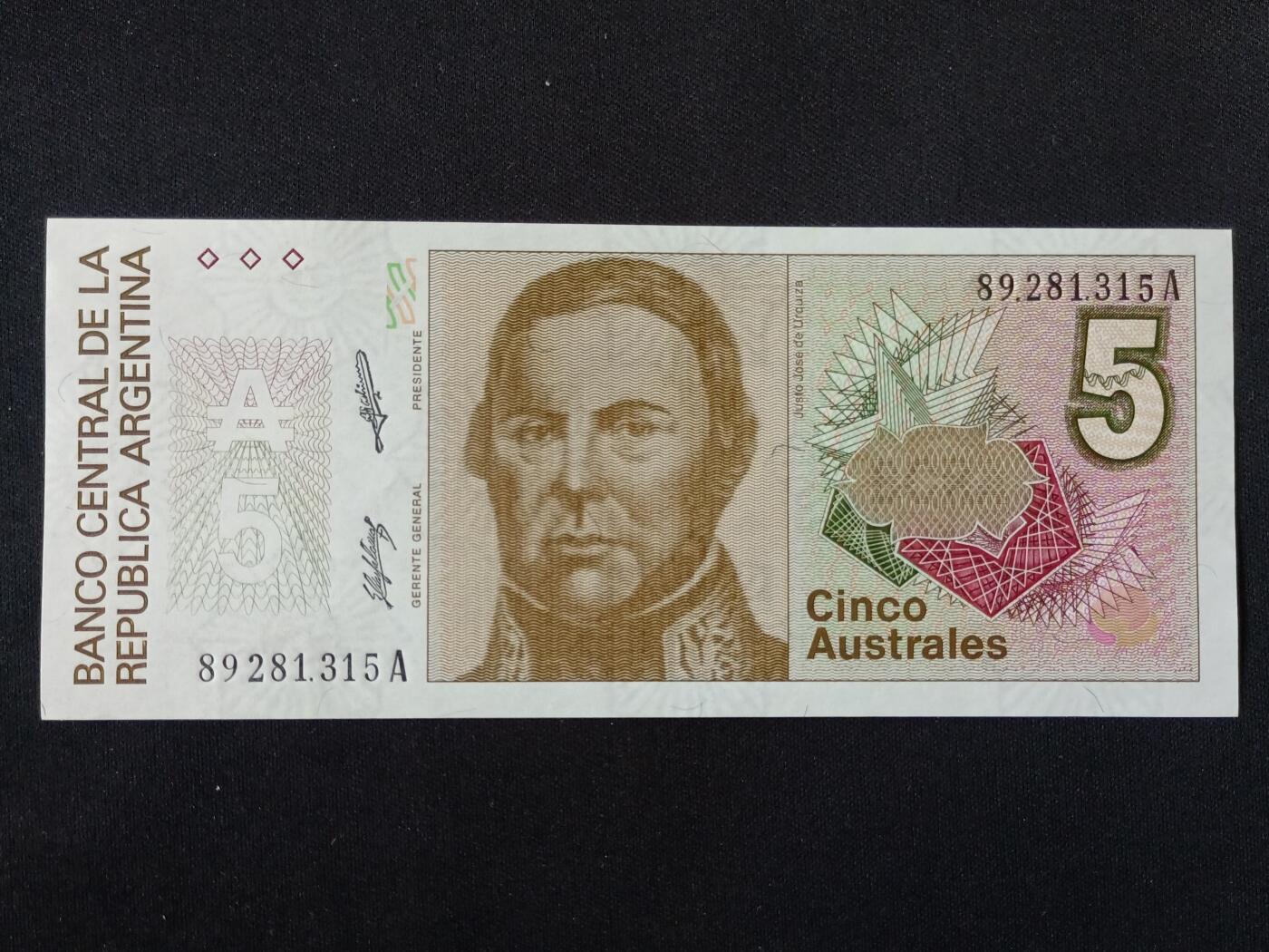 【游宝拍卖】丙午马年第18期 阿根廷-5奥斯特拉【全新UNC-】