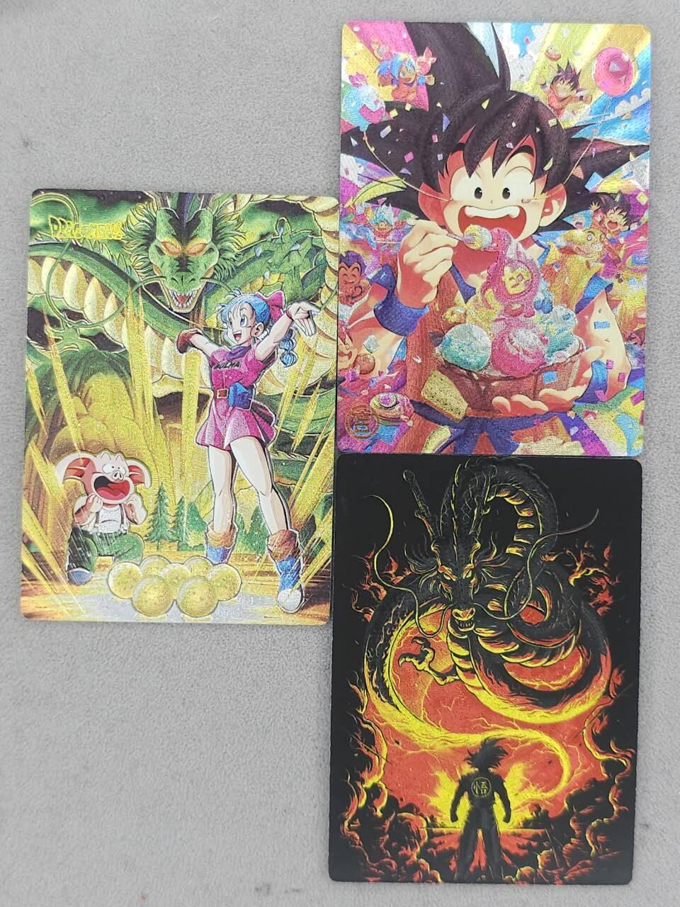 龙虎卡牌-八一场（满200元包邮，无佣金，每周六结拍，欢迎送拍） 粗闪3张 奇点 七龙珠