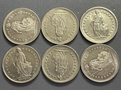 回流0405 - 瑞士1/2法郎6枚