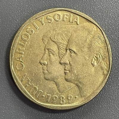 回流0405 - 西班牙1989年500比塞塔（¥23）国王胡安·卡洛斯一世与王后索菲亚