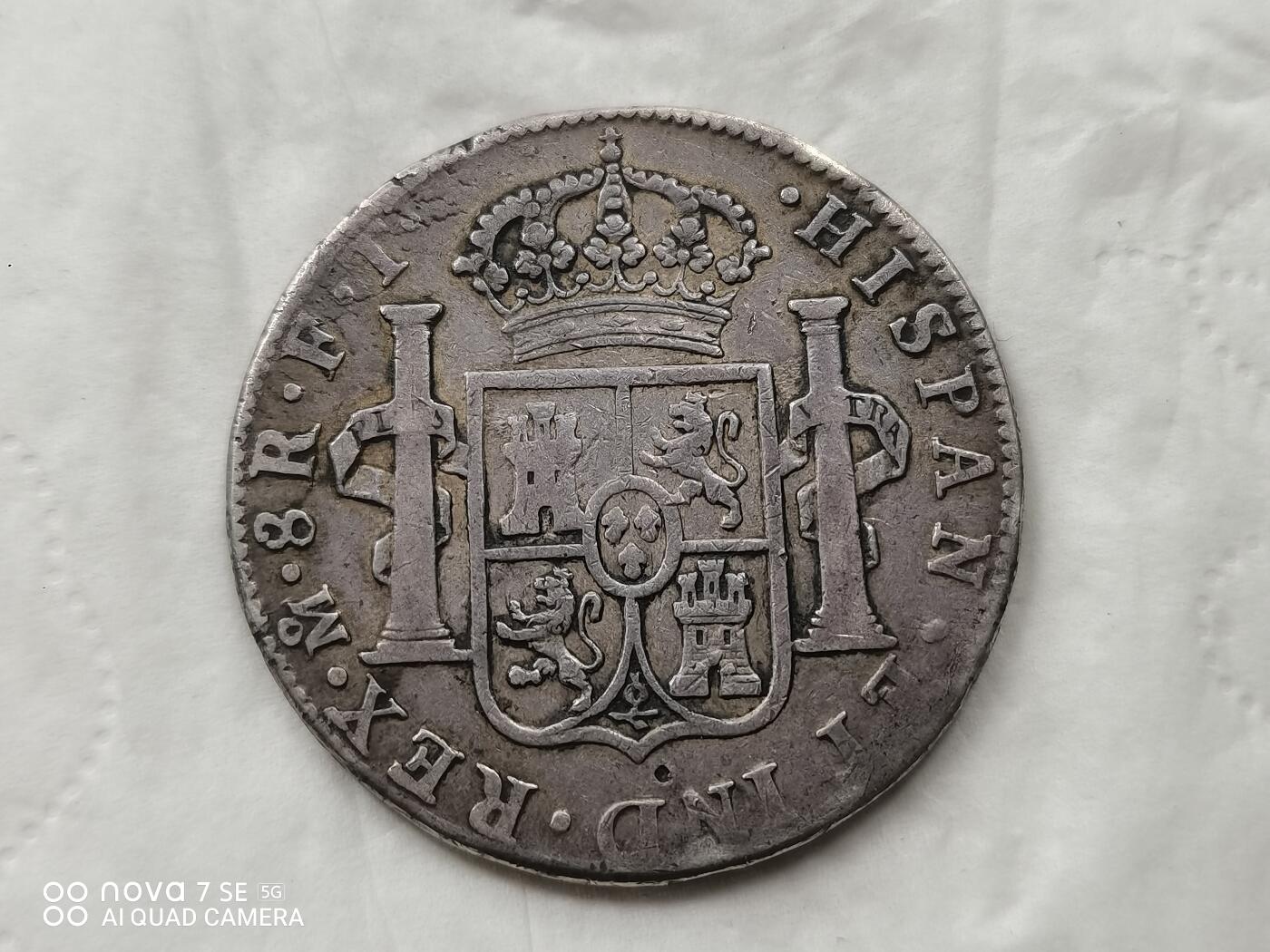 银币 1803年西班牙双柱大银币