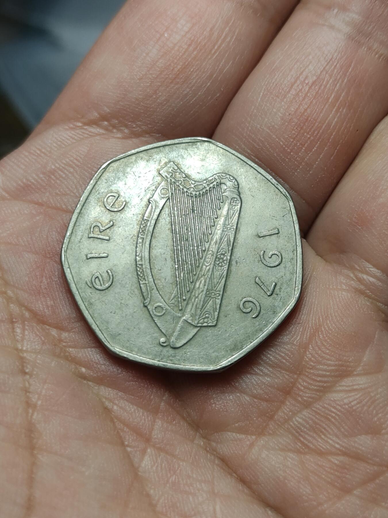 2026年第四十场(总第二百零九场）外国好品散币场(免佣金) 爱尔兰🇮🇪1976年50便士(共和国时期第二套)