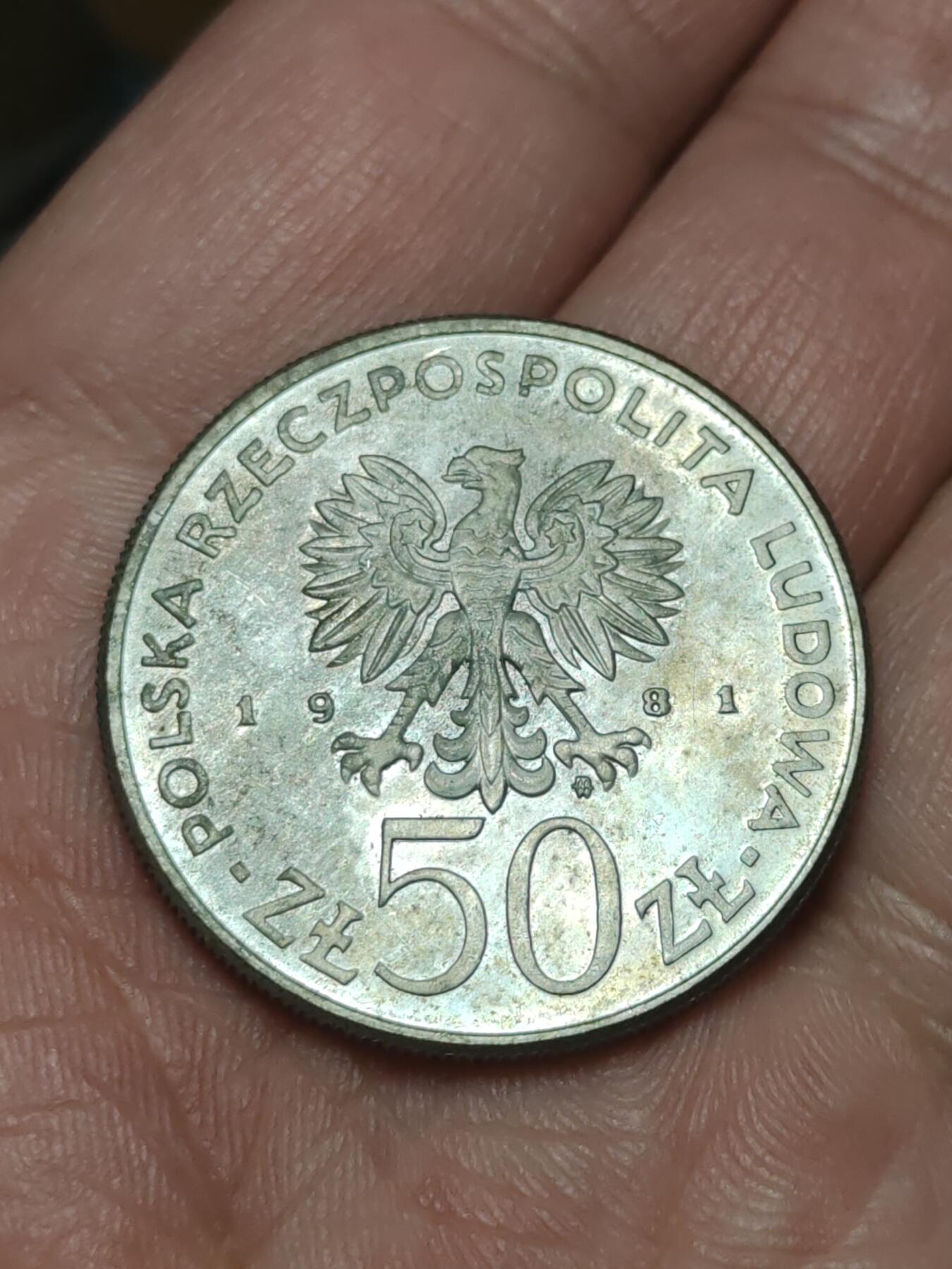 2026年第四十场(总第二百零九场）外国好品散币场(免佣金) 波兰🇵🇱1981年50兹罗提(波兰军事家、民族英雄，瓦迪斯瓦夫·西科尔斯基将军诞辰100周年纪念币)