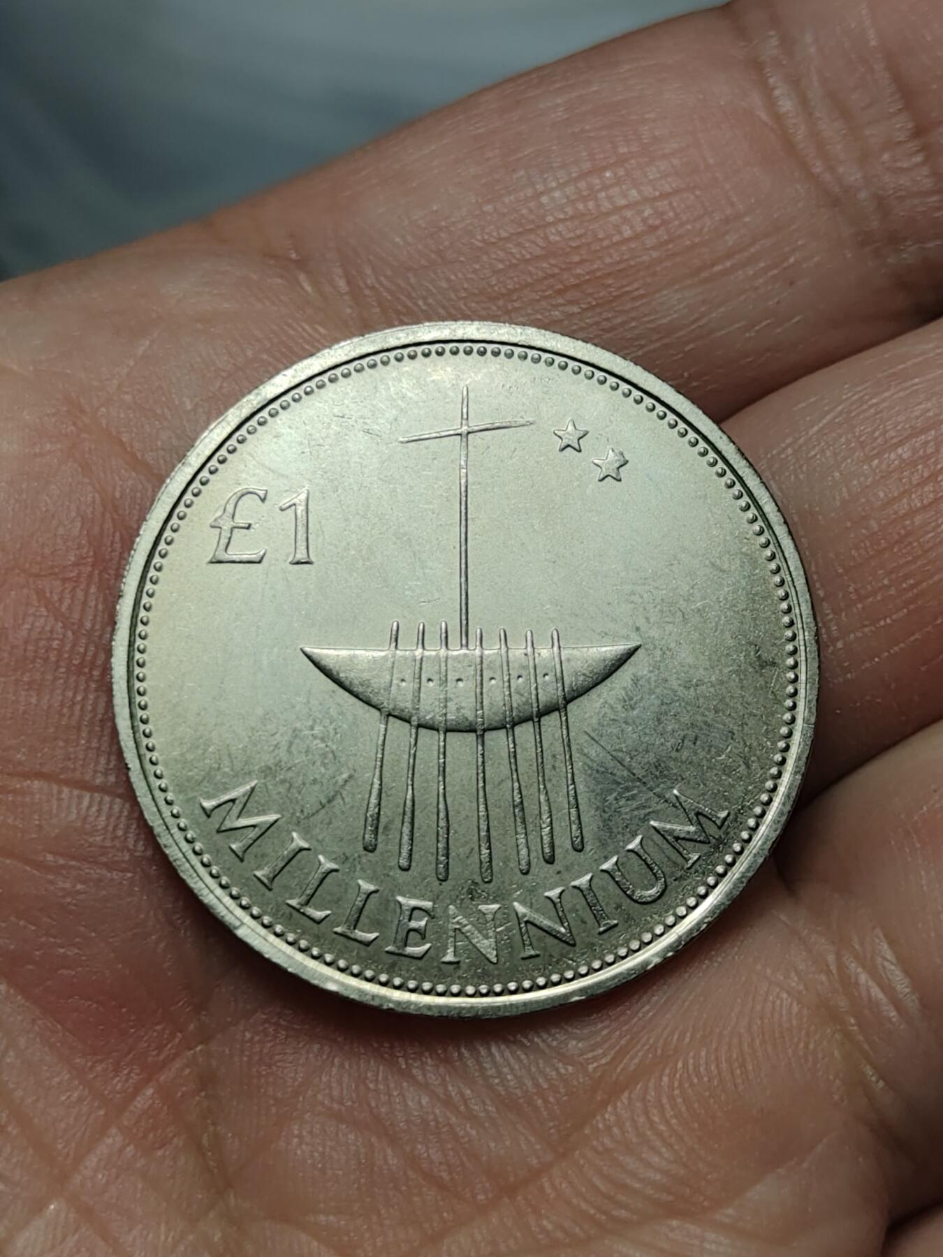 2026年第四十场(总第二百零九场）外国好品散币场(免佣金) 好品–爱尔兰🇮🇪2000单年份1镑(千禧年纪念币)