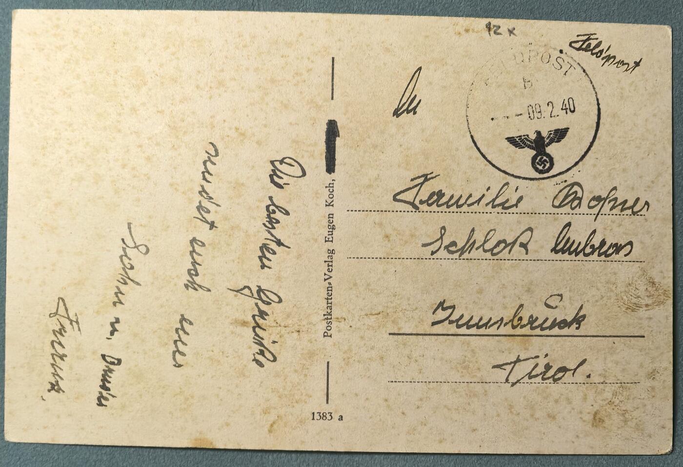 盛世勋华——号角文化勋章邮票专场拍卖第312期 德国（1939）1941年战地实寄明信片