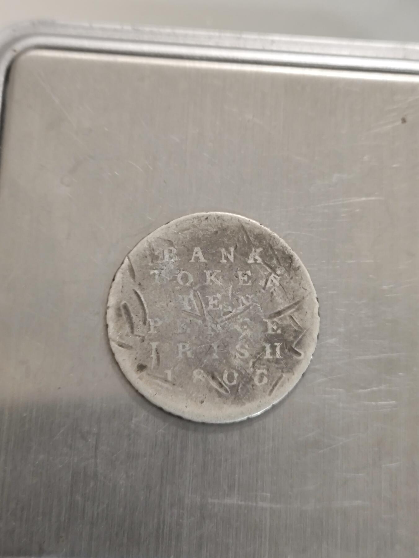 1805英国乔治三世10便士银币、银行Token代币、英国Token银币