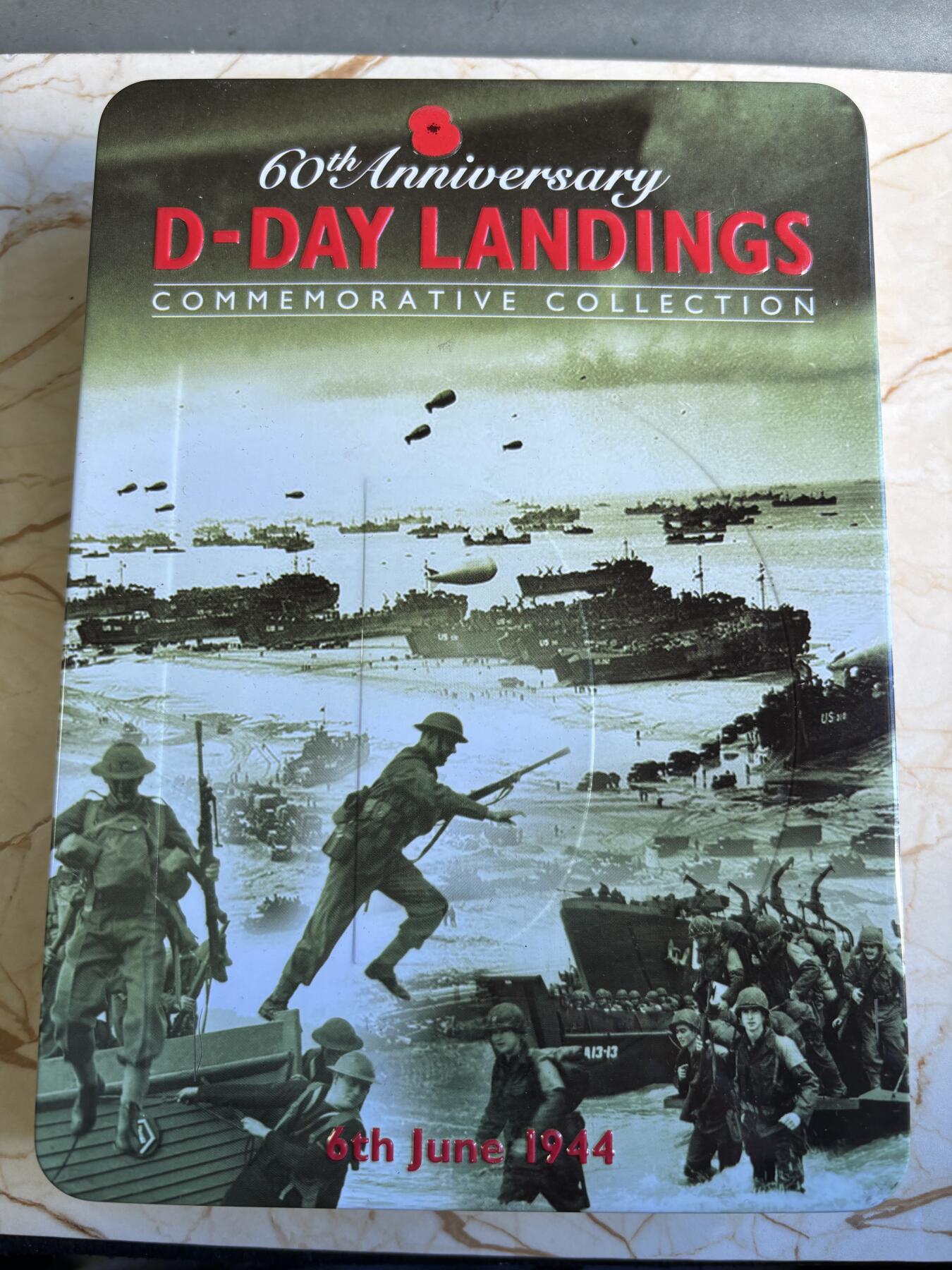 第196期拍卖 泽西根西奥尔德尼2004年诺曼底登陆纪念银币3枚套，925银，28.28克*3，发行25000套，有氧化