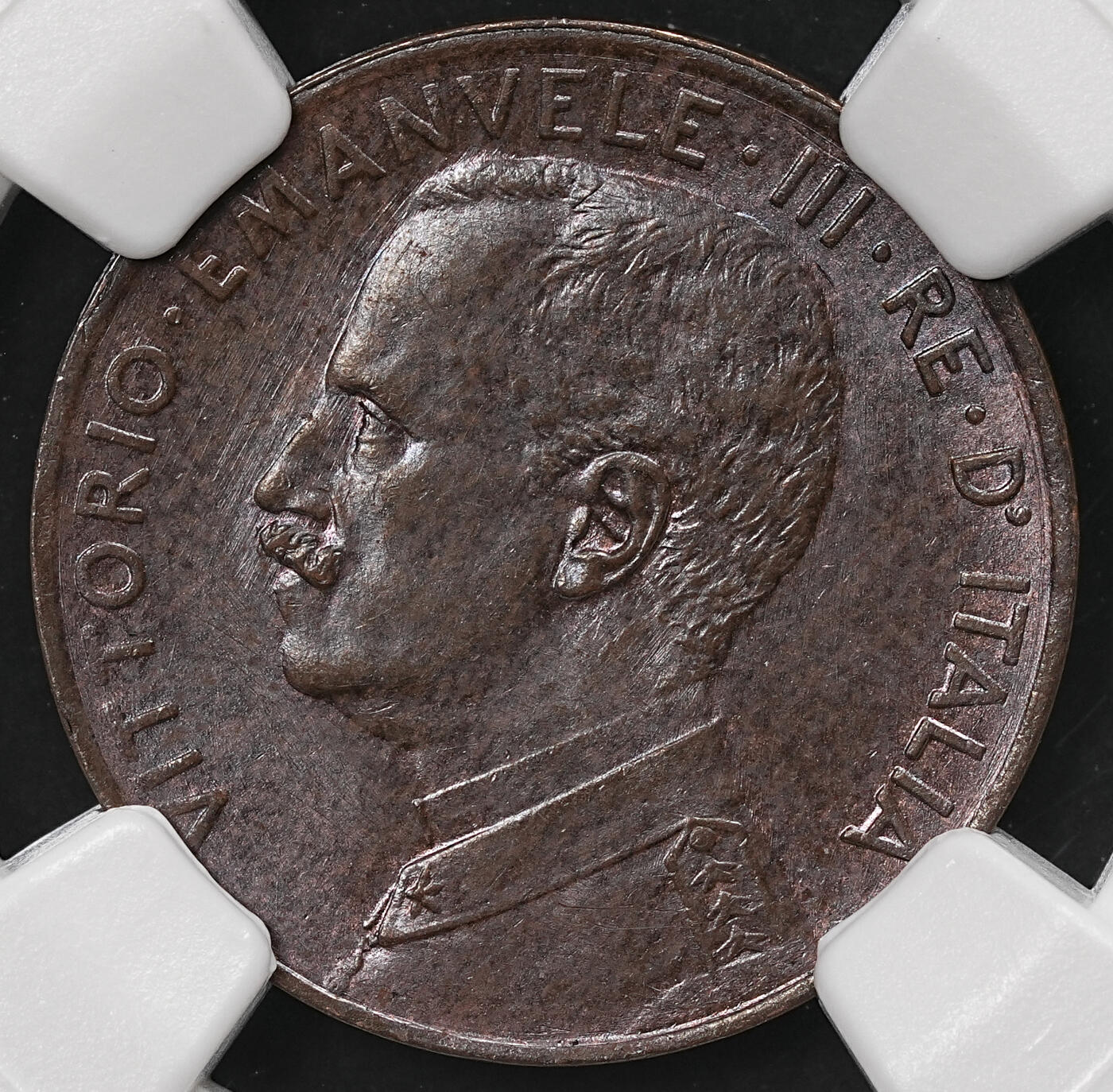 修遠堂世界钱币第110期 NGC MS63BN 1915年意大利2分铜币