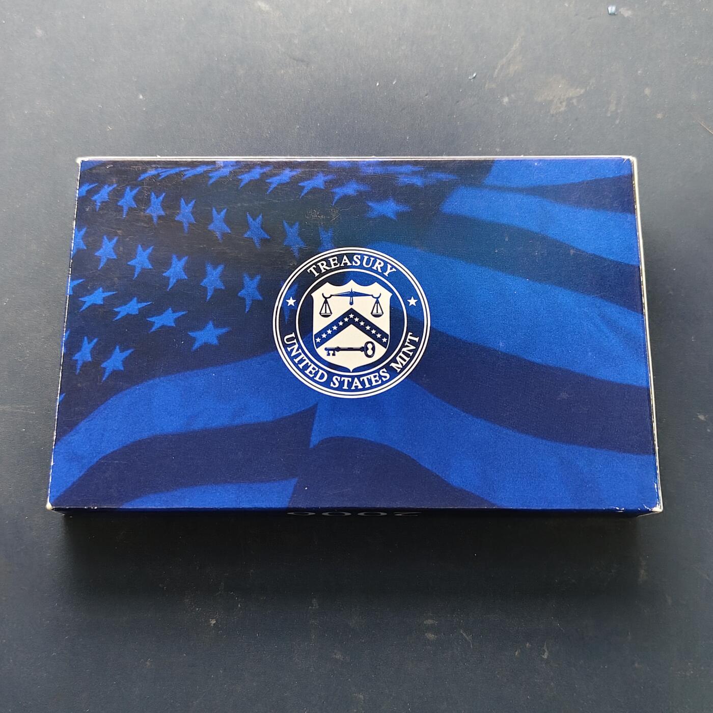 【全场包邮】纯粹捡漏拍519场 美国2006年官方封装精制套币（流通币一盒+州币一盒）-盒证全