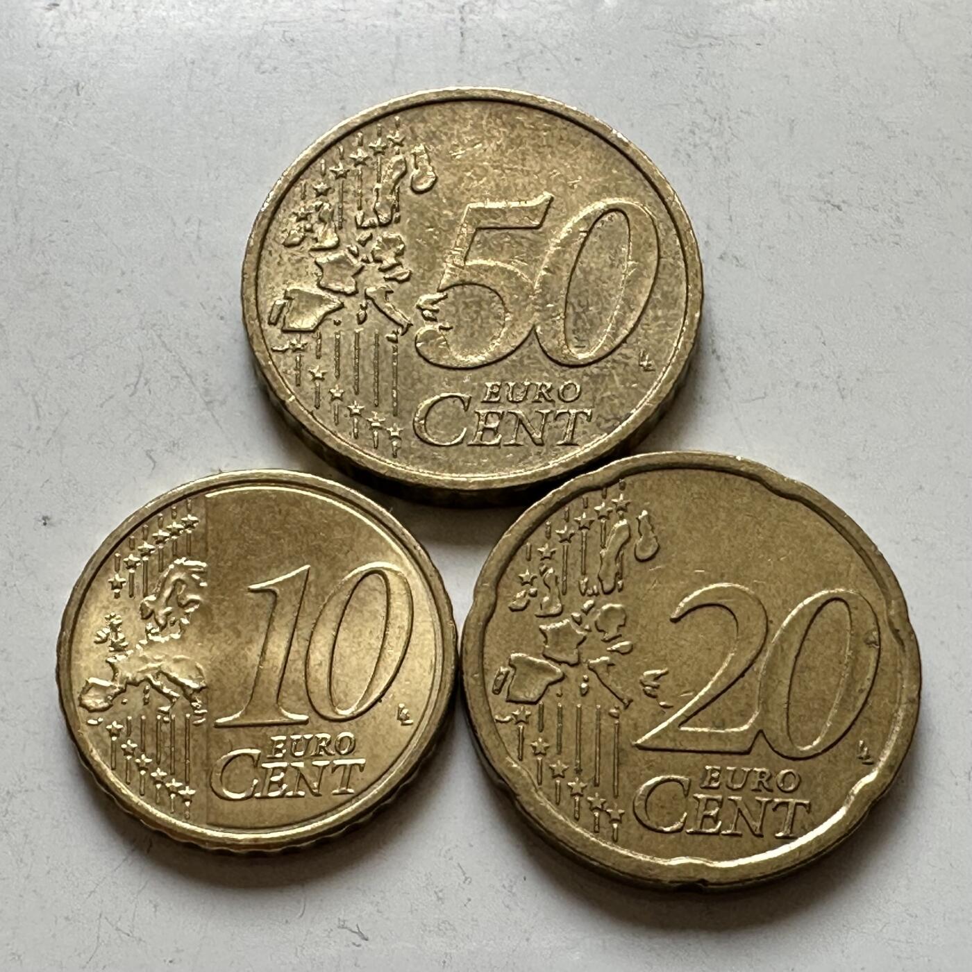 🌹外币初藏🌹🐯2026年第37场   每周二四六晚8️⃣点 接代拍 奥地利 10-20-50欧分3枚组