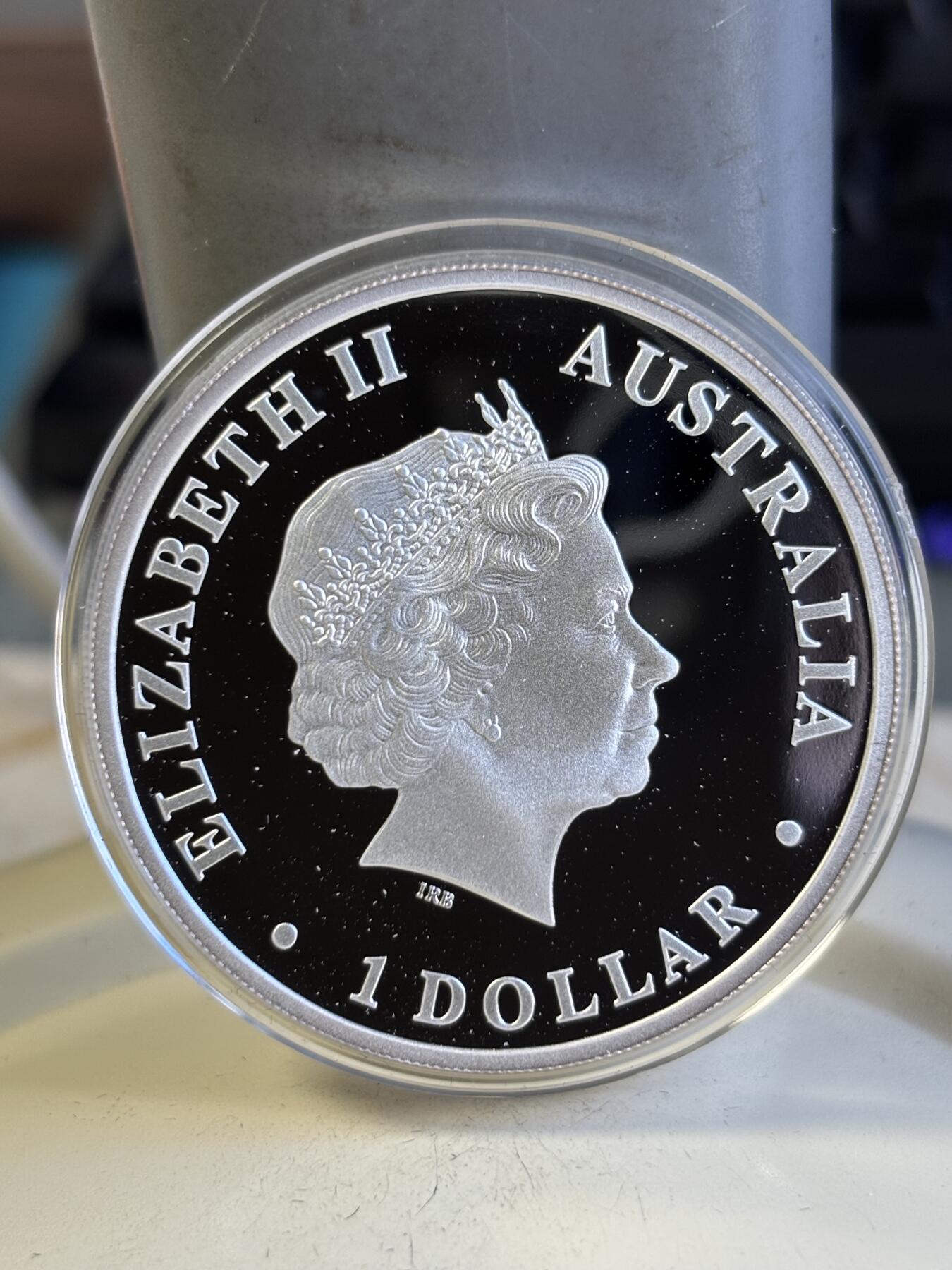 第196期拍卖 澳大利亚2016年楔尾鹰1盎司精制纪念银币，999银，发行5000枚