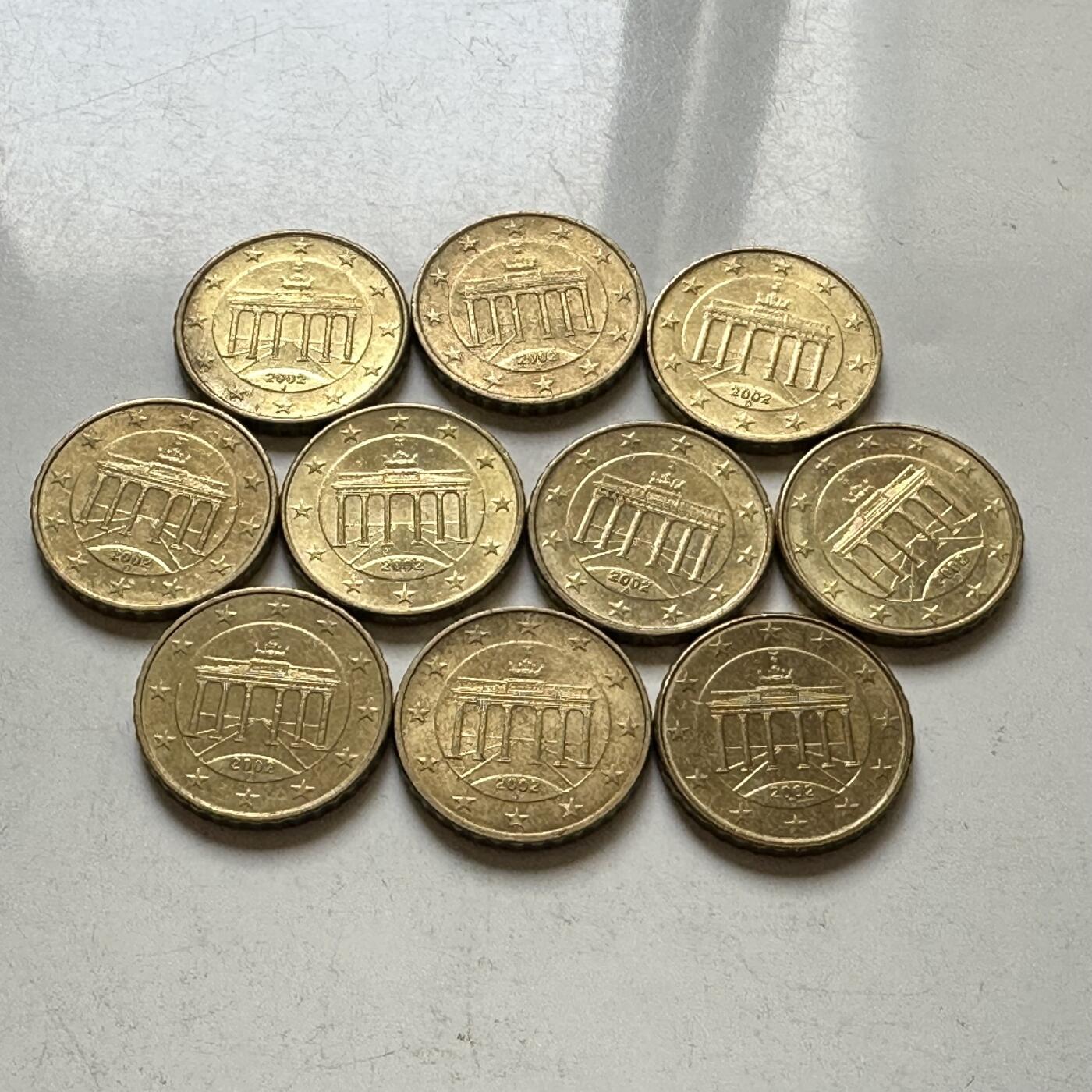 🌹外币初藏🌹🐯2026年第37场   每周二四六晚8️⃣点 接代拍 德国 10欧分 10枚组