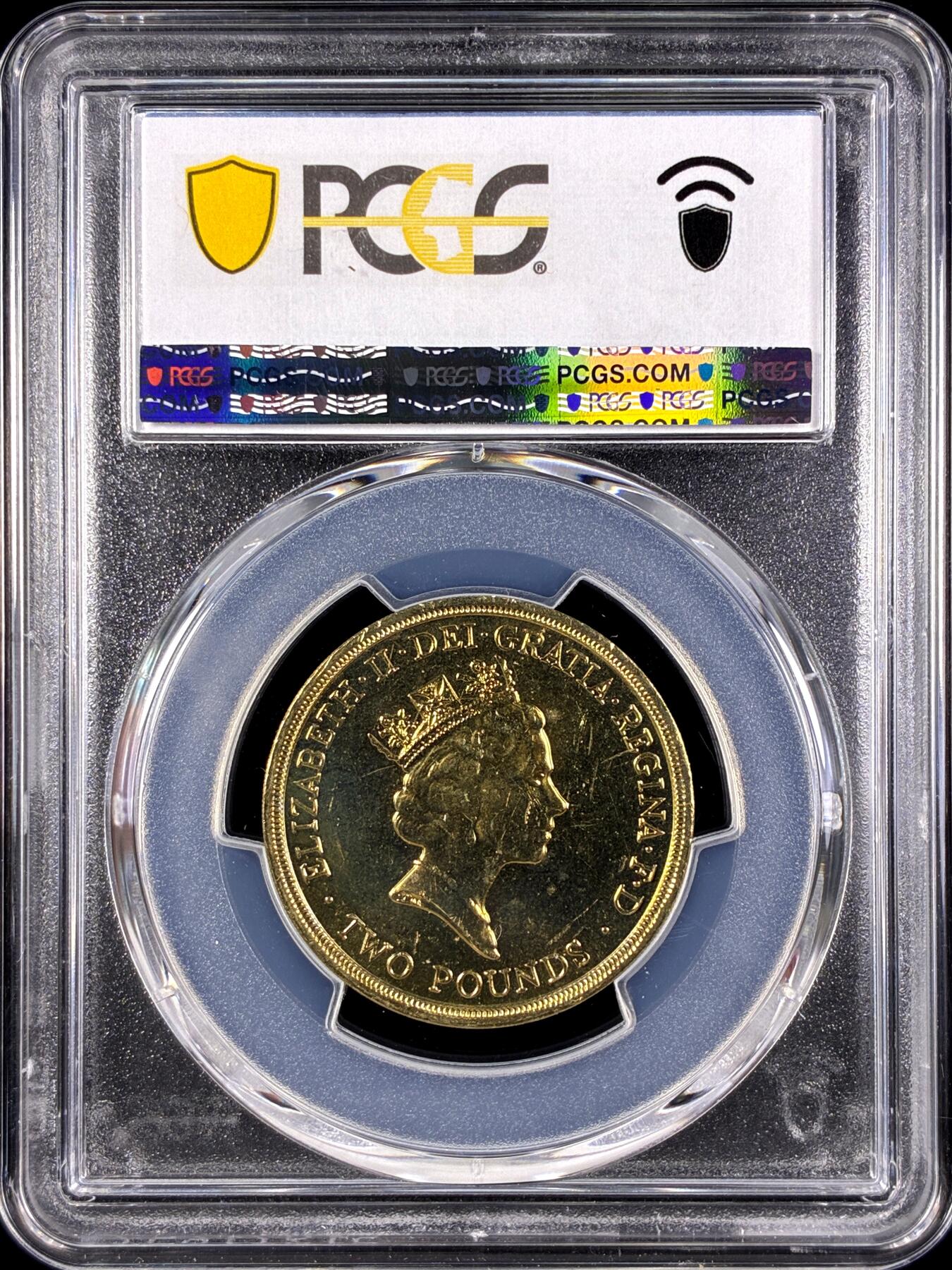 【雨安】【直播拍卖】【第0131期-评级币章】2026-04-04 周六 19:30 (金价1060, 银价18.08)  [评级现代] Great Britain 英国 2镑 1995年 二战胜利50周年.和平鸽  PCGS-MS64