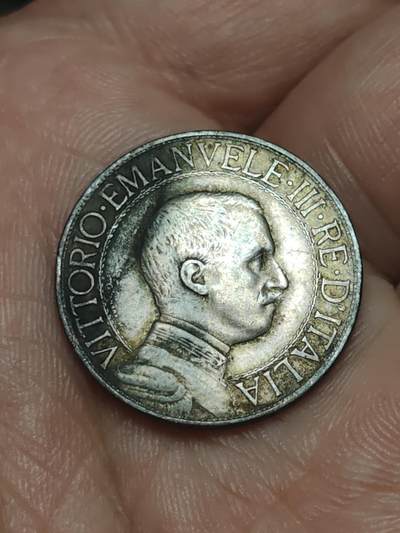 2026年第四十场(总第二百零九场）外国好品散币场(免佣金) - 意大利王国1910年1里拉银币(维托里奥·埃马努埃莱三世第二版，R标罗马造，835高银)