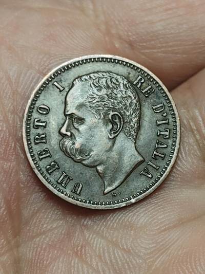 2026年第四十场(总第二百零九场）外国好品散币场(免佣金) - 少见好品–意大利王国1897年2分(翁贝托一世时期，R标罗马造)