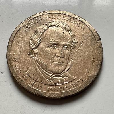 🌹外币初藏🌹🐯2026年第37场   每周二四六晚8️⃣点 接代拍 - 美国 詹姆斯·布坎南 1美元总统纪念币