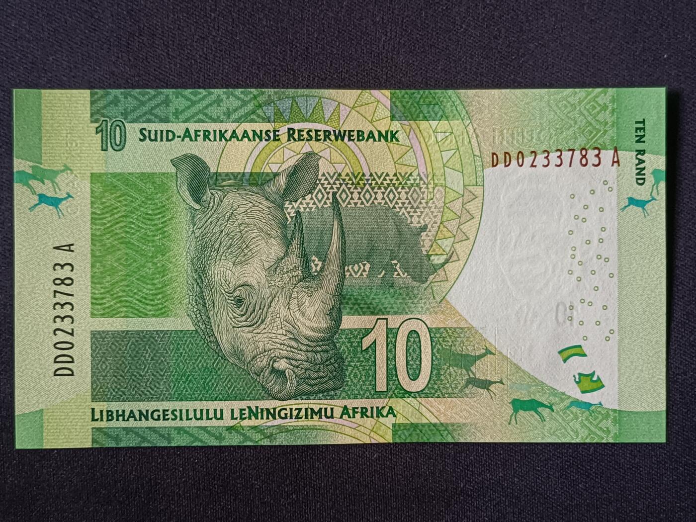 【游宝拍卖】丙午马年第19期 南非-10兰特【曼德拉版 全新UNC】