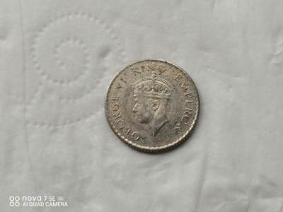 银币 - 1940年英属印度1/4卢比银币