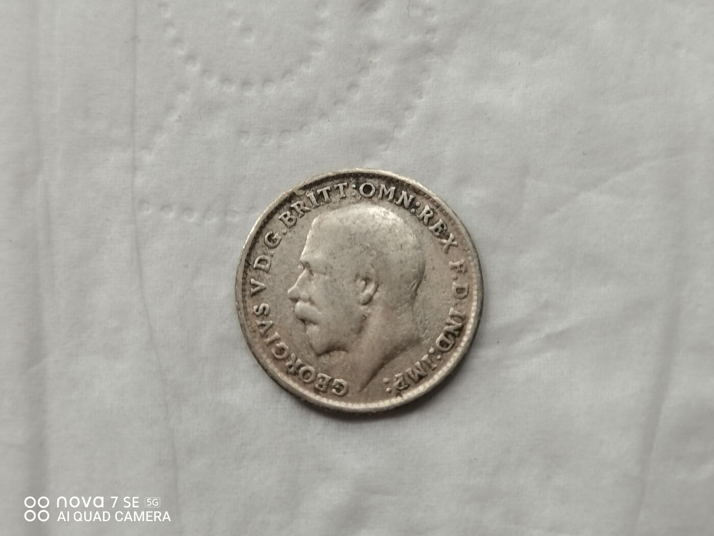 银币 1916年英国三便士银币