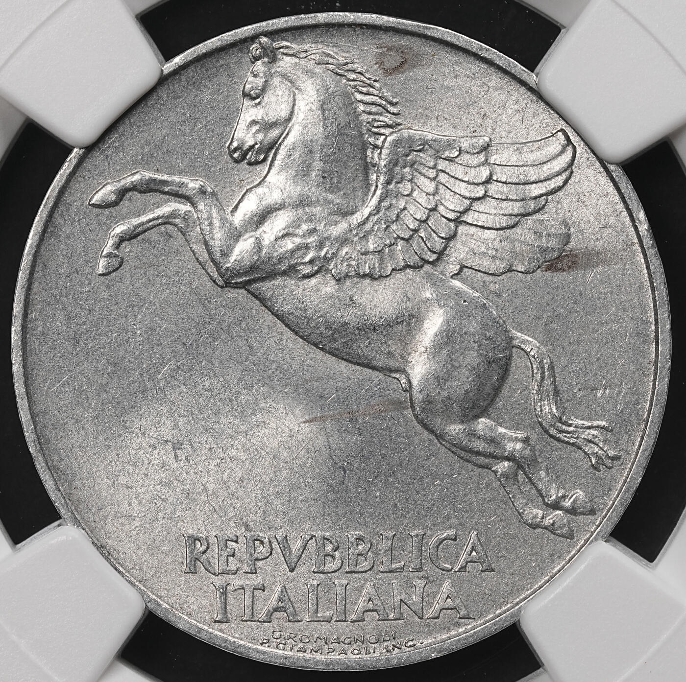 修遠堂世界钱币第110期 NGC MS63 1948年意大利10里拉