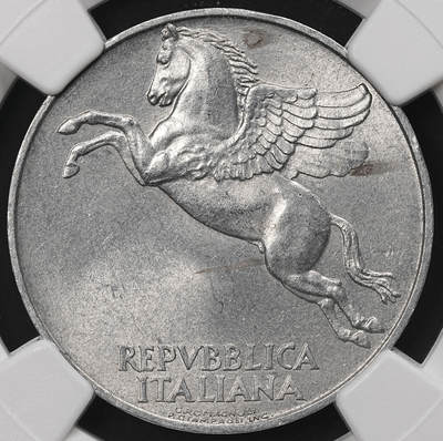 修遠堂世界钱币第110期 - NGC MS63 1948年意大利10里拉