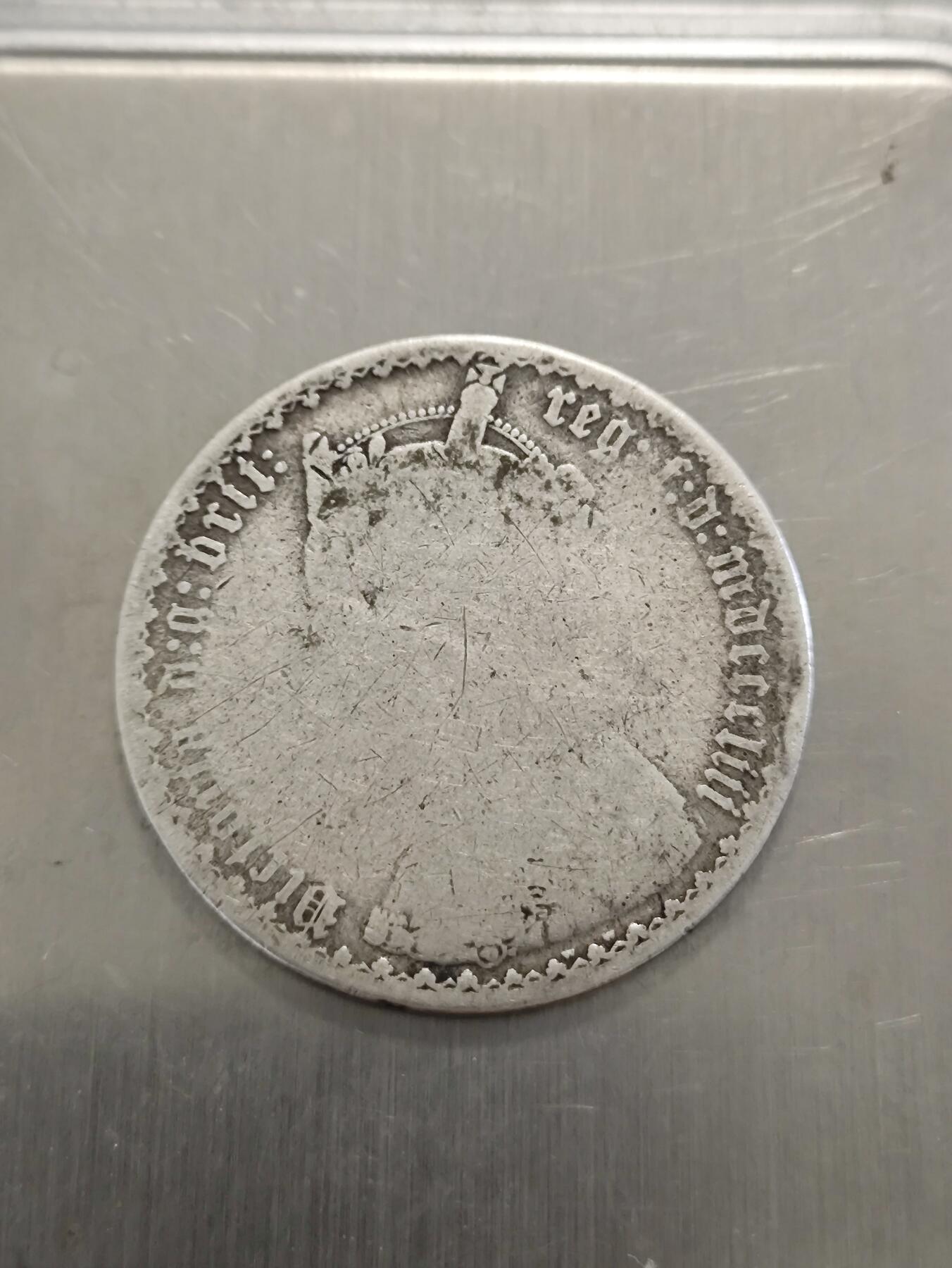 英国18**年维多利亚哥特弗洛林银币