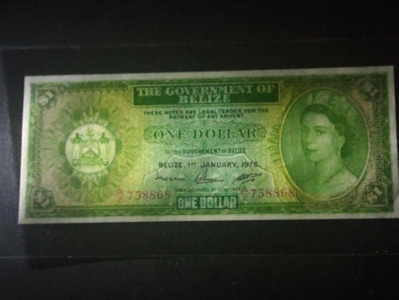 2026四月第一期，总222期 伯利兹1976年1元AUNC 大冠女王