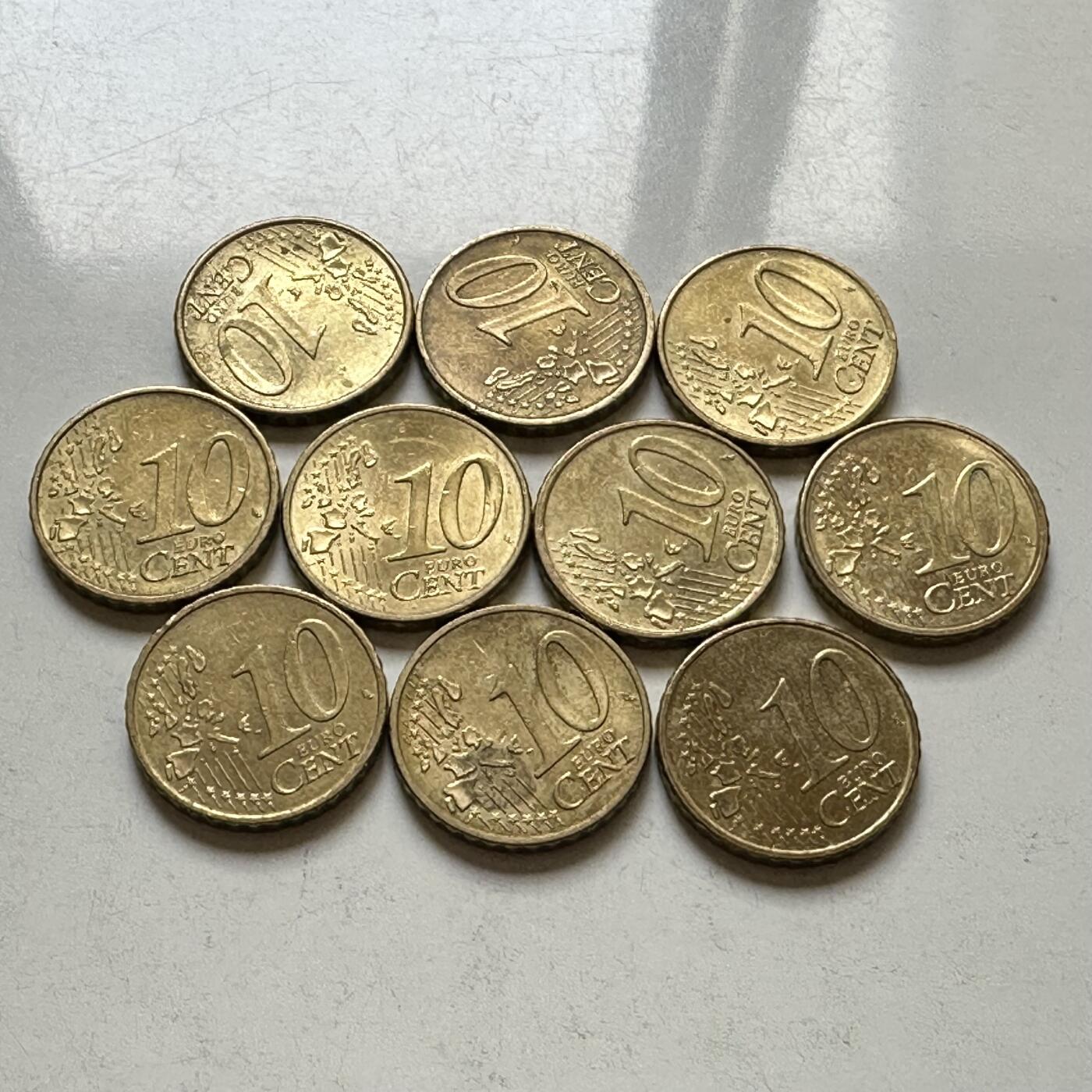 🌹外币初藏🌹🐯2026年第37场   每周二四六晚8️⃣点 接代拍 德国 10欧分 10枚组