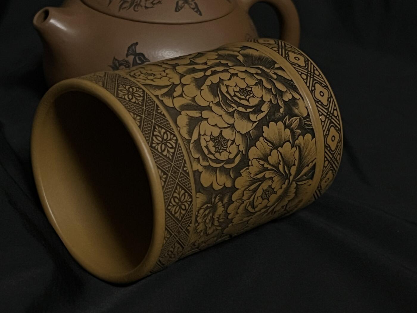 零元拍：原矿紫砂梨皮朱泥西施+主人杯（250CC左右）