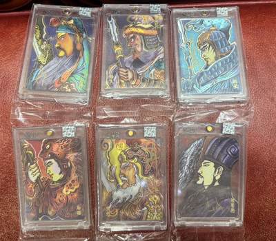 月落卡牌大清仓第8期 - 超吉梦  大真   蜀汉五虎将+卧龙诸葛   限编亲签特卡一套