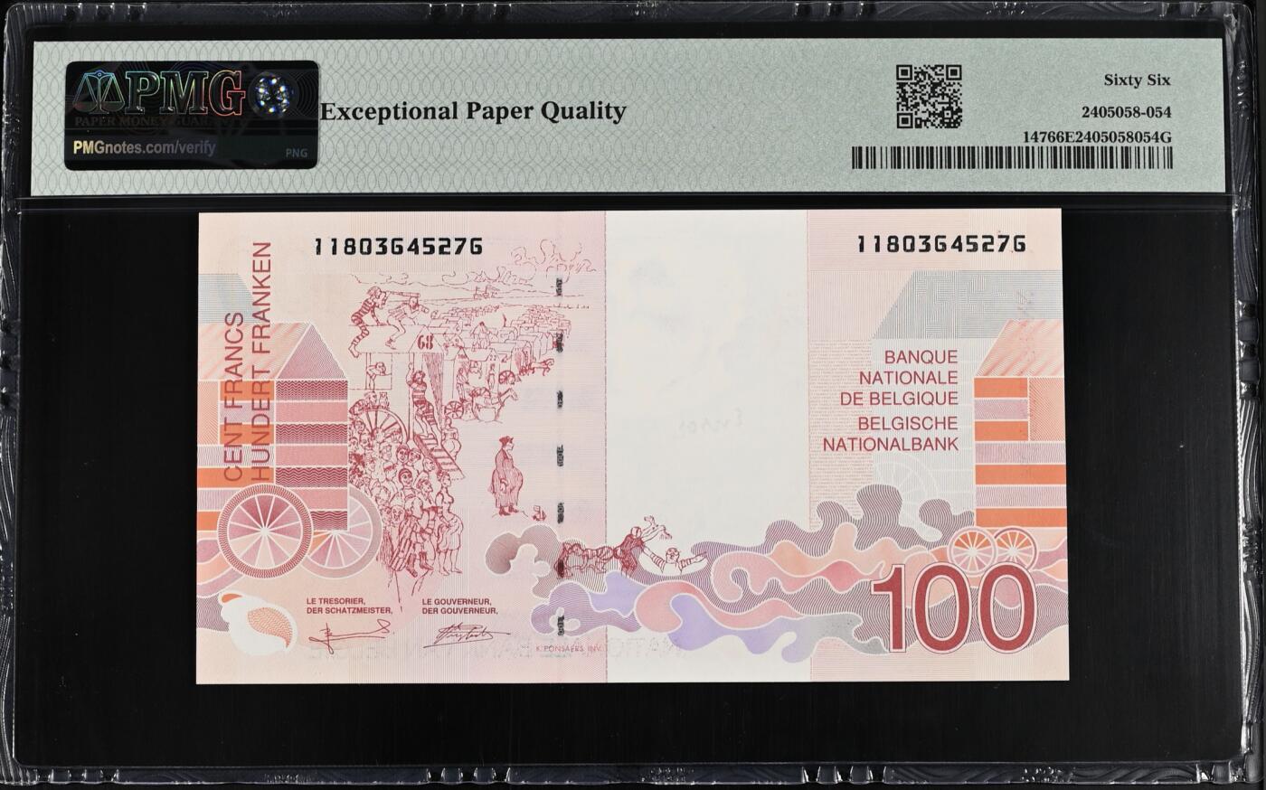 《愛美收藏》第239期-4.5周日外币黄金场  比利时100法郎 PMG66E 末版
