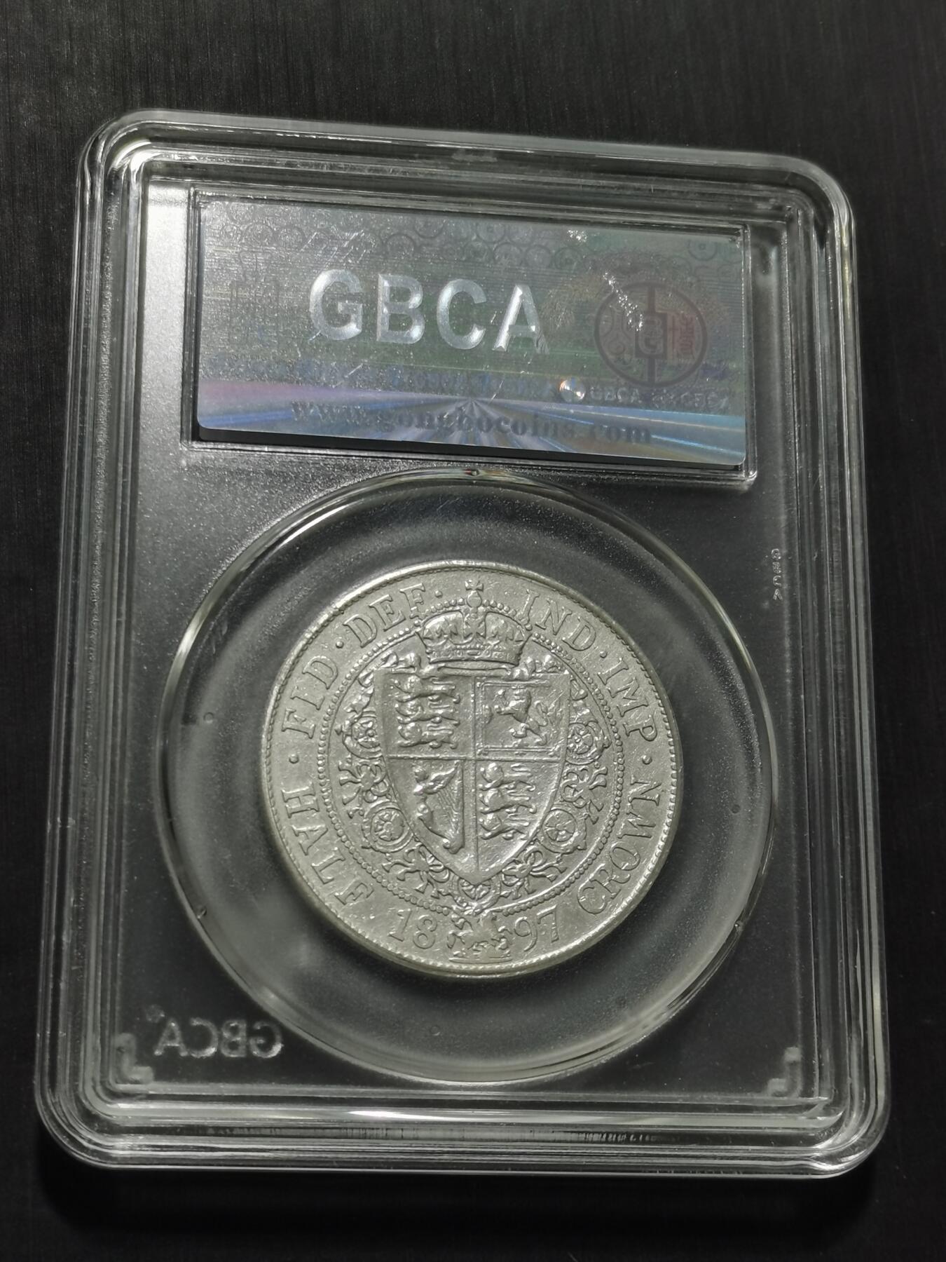 天下钱庄专场欢迎参拍 英国维多利亚披纱半克朗银币