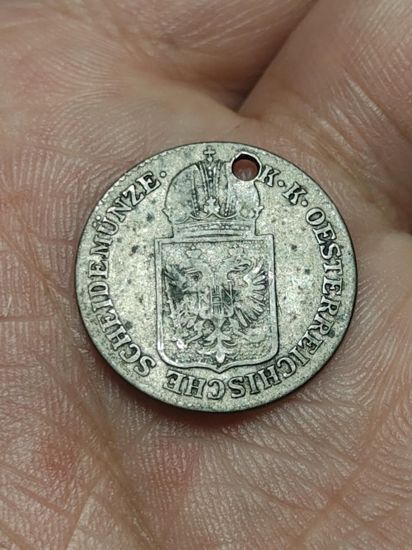 2026年第四十场(总第二百零九场）外国好品散币场(免佣金) 打孔–奥地利帝国1849单年份6克鲁泽银币(弗朗茨·约瑟夫一世第二版，A标维也纳造，438银)