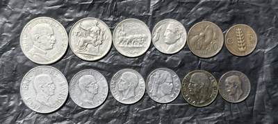 北京马甸外国币专卖第149期，外国币专场，陆续上拍，欢迎关注 - 早期意大利流通币2套