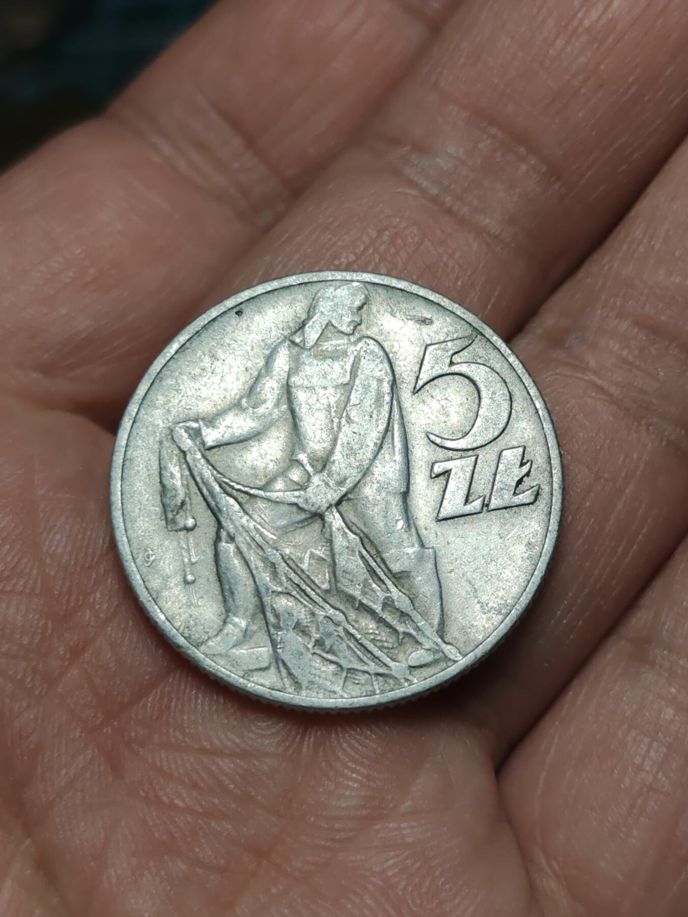 2026年第四十场(总第二百零九场）外国好品散币场(免佣金) 波兰🇵🇱1960年5兹罗提(第三套流通硬币第一版，早期无标版)