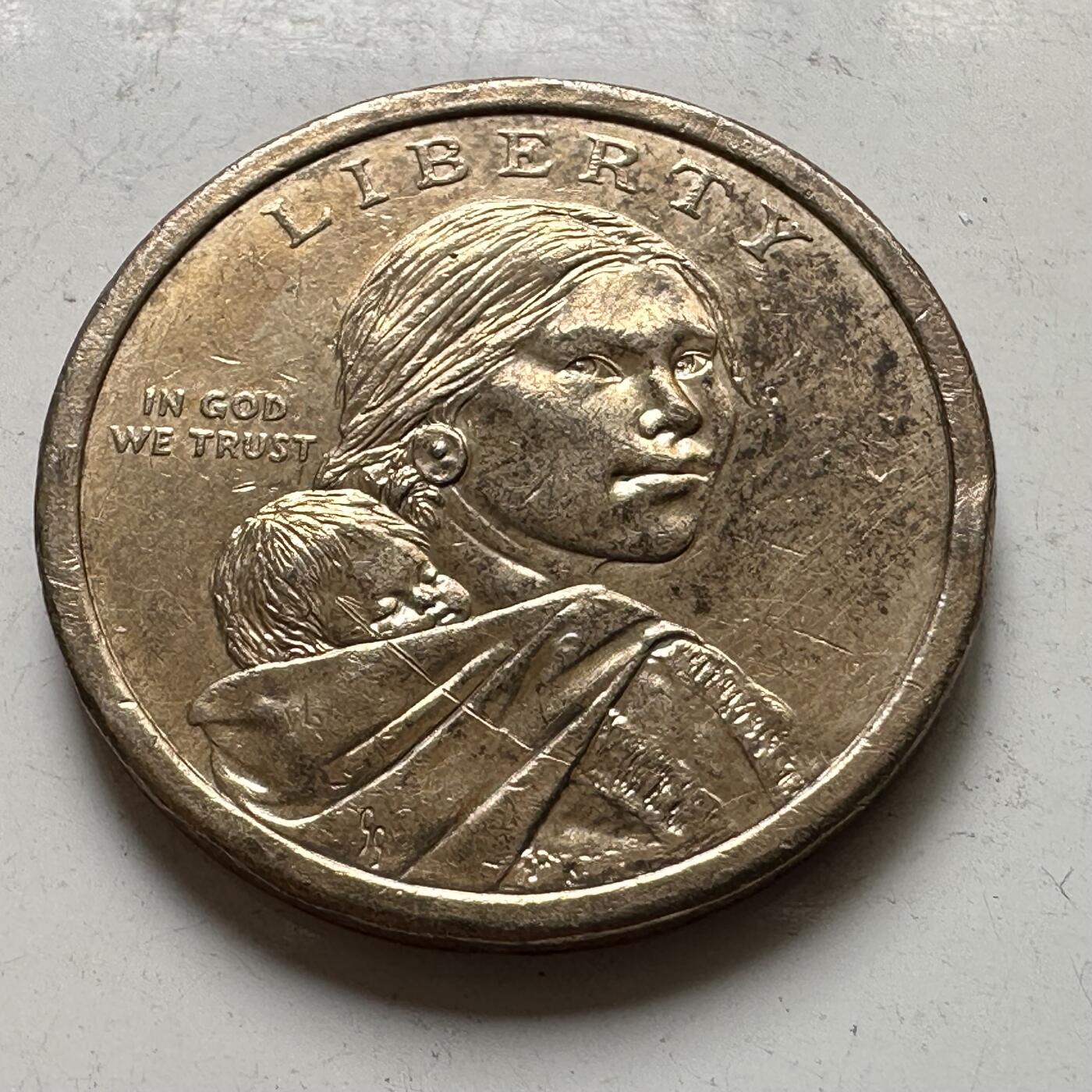 🌹外币初藏🌹🐯2026年第37场   每周二四六晚8️⃣点 接代拍 美国 2009年 萨卡加维亚 玉米种植主题 1美元