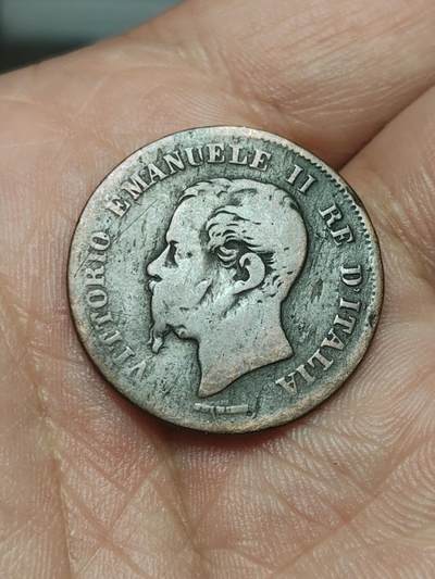 2026年第四十场(总第二百零九场）外国好品散币场(免佣金) - 意大利王国1862年5分(维托里奥·埃马努埃莱二世时期，N标那不勒斯造，仅发行3年)