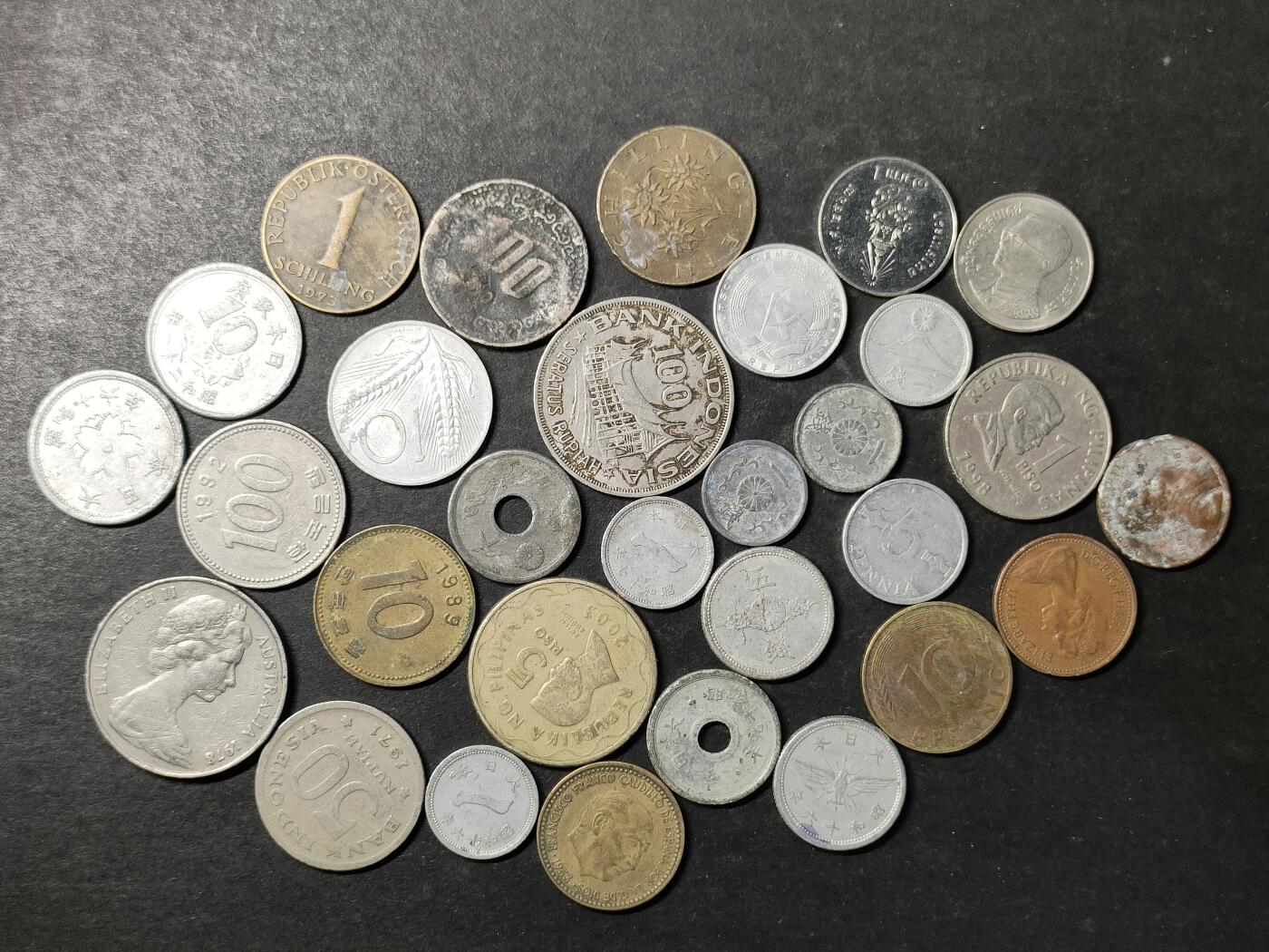 嘉禾收藏    【第506期】            无佣金、可寄存、满30元包邮 【包邮】外国硬币一组30枚