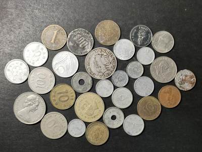 嘉禾收藏    【第506期】            无佣金、可寄存、满30元包邮 - 【包邮】外国硬币一组30枚