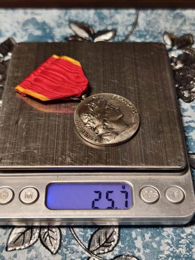 抚柳草堂-第二十六期章牌钱币  奖章勋章 满百包邮 放漏专场 法国19世纪末-20世纪初 东部工业协会银质劳动奖章（银级）法国著名章牌雕刻师 亨利·迪布瓦（Henri Alfred Auguste Dubois, 1859-1943） 作品  950银 重25.7g  实发版