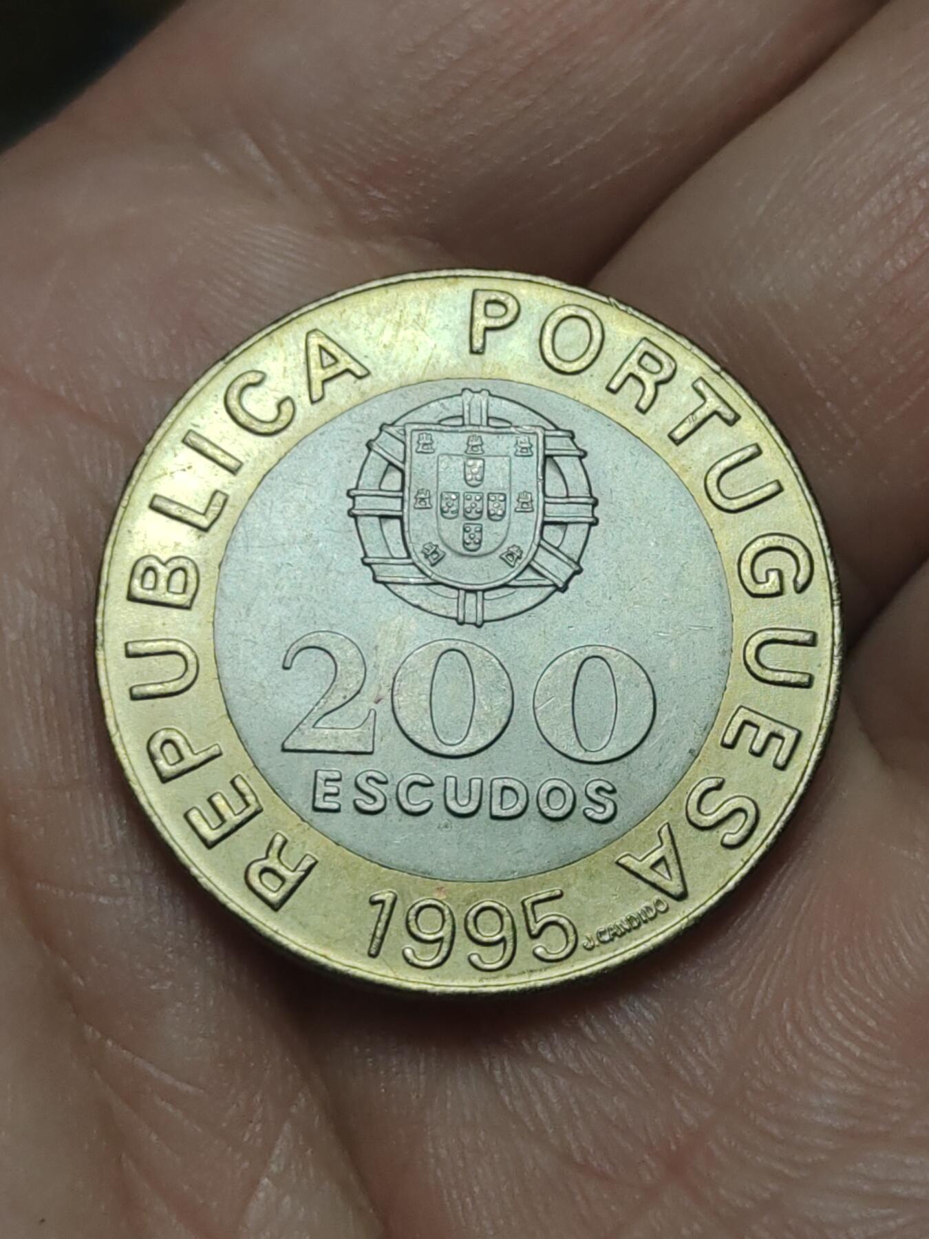 2026年第四十场(总第二百零九场）外国好品散币场(免佣金) 原光好品–葡萄牙🇵🇹1995年200埃斯库多(联合国成立50周年纪念币)