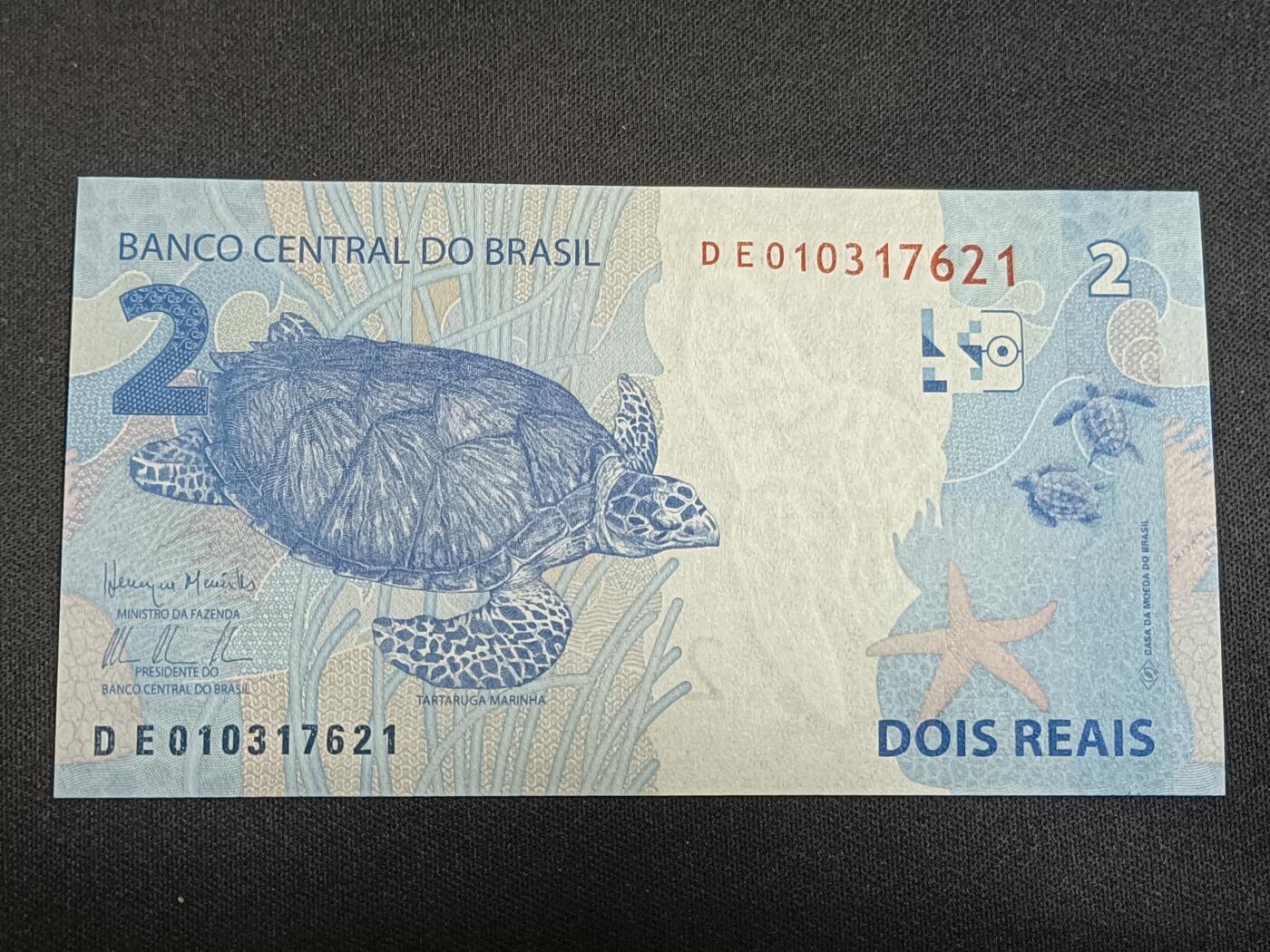 【游宝拍卖】丙午马年第19期 巴西-2雷亚尔【2010年 全新UNC】